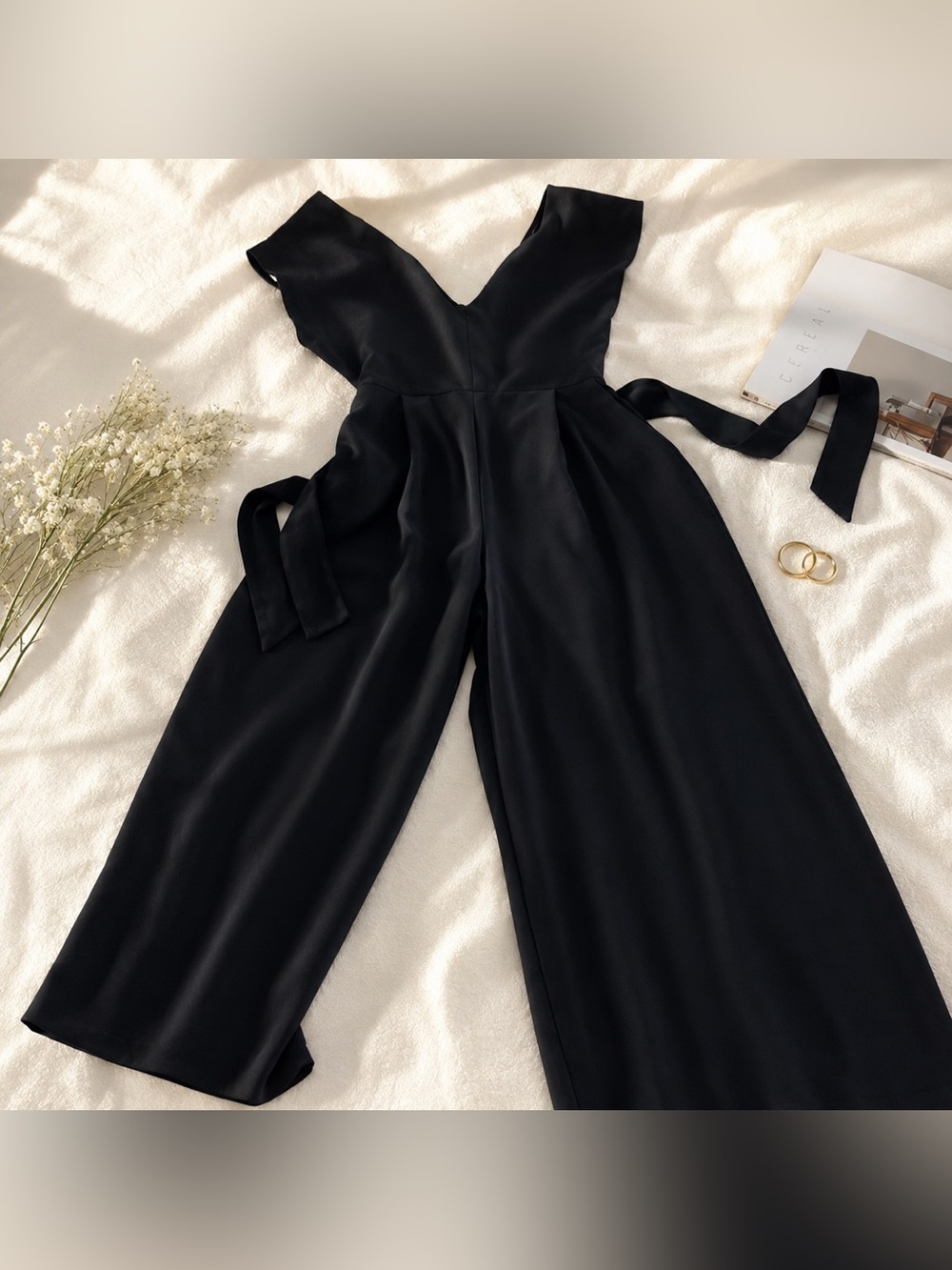 Astr Midnight Blue Jumpsuit